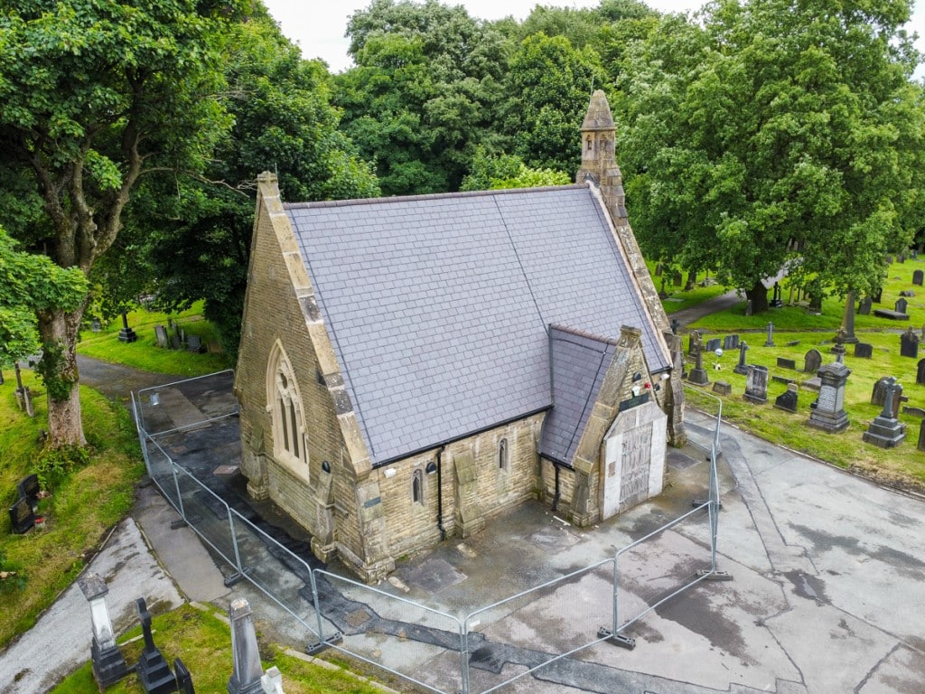 Repairing the Chapel at Heywood Cemetery